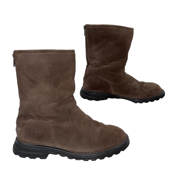 UGG Langley, Suede, fully lined sheepskin boots Size 7 GUC - Picture 2 of 11